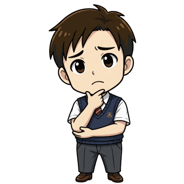 考え中の高校生