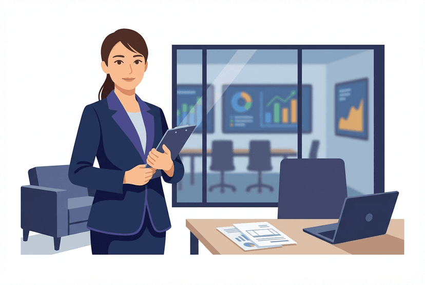 公認会計士の仕事イラスト