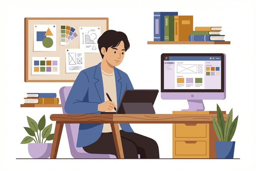 デザイナーの仕事イラスト