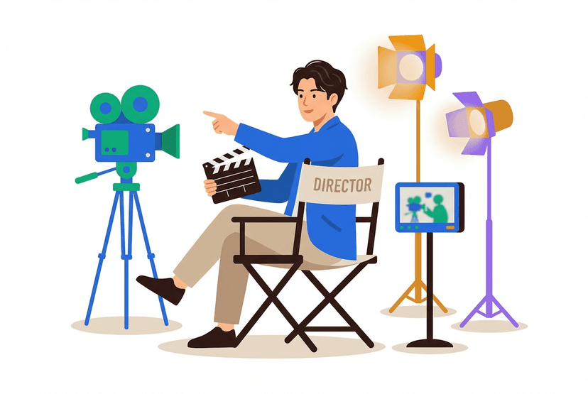 映像ディレクターの仕事イラスト