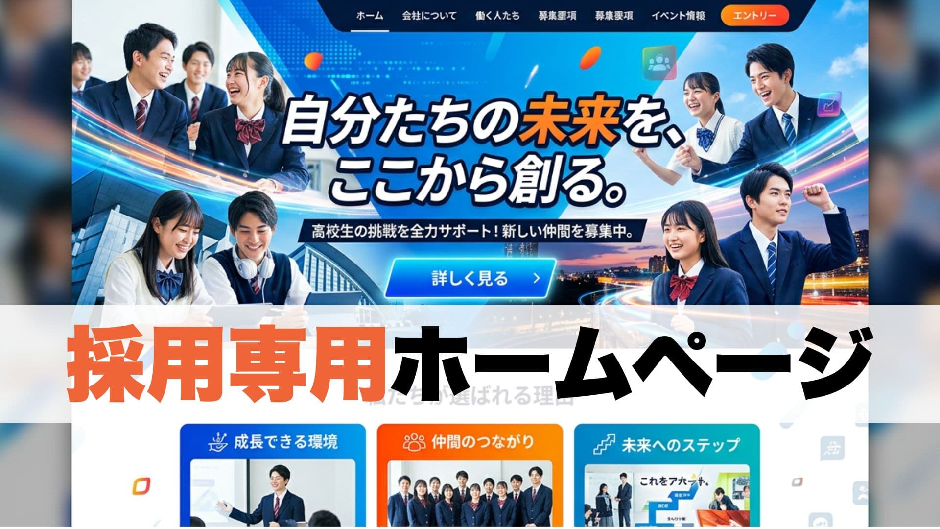 採用専用ホームページ制作