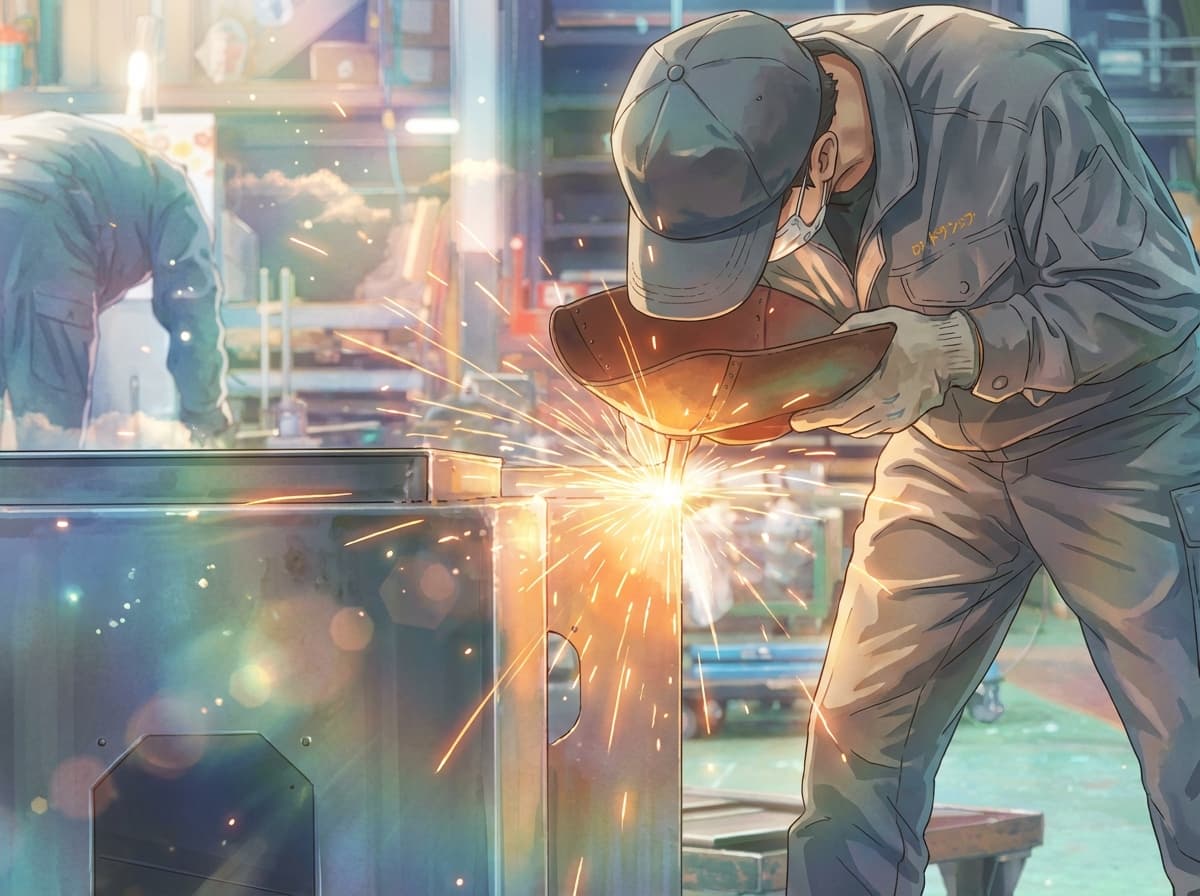 製造業 - 溶接作業のシーン