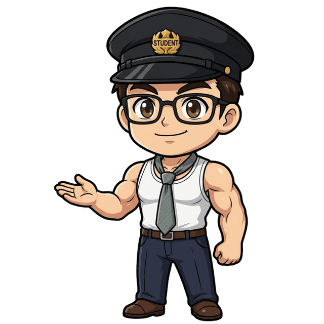 案内する高校生