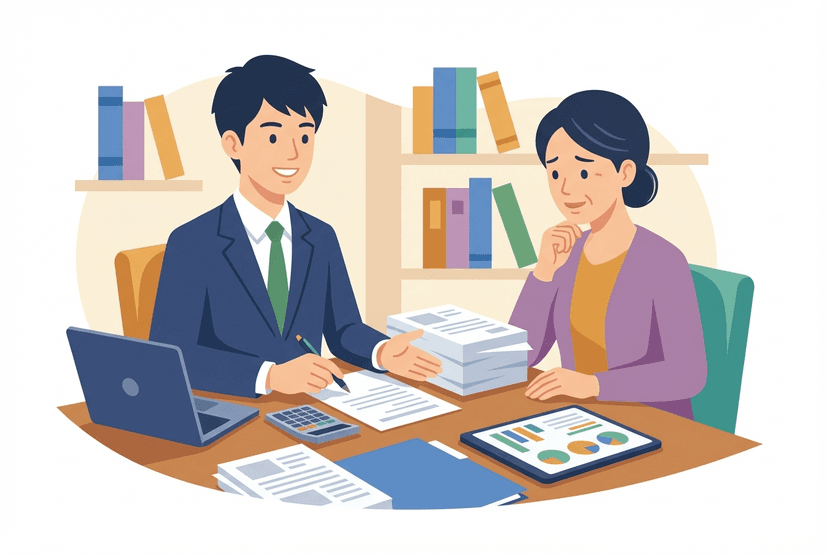 税理士の仕事イラスト