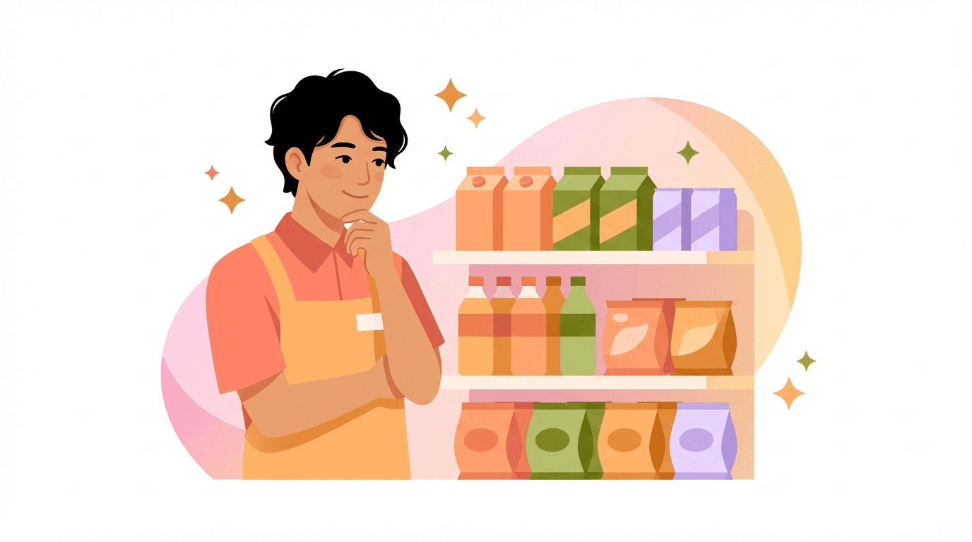 コンビニバイトのBくん（高3・男子）