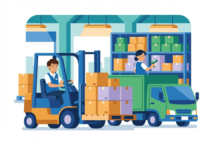 運輸・物流のイラスト