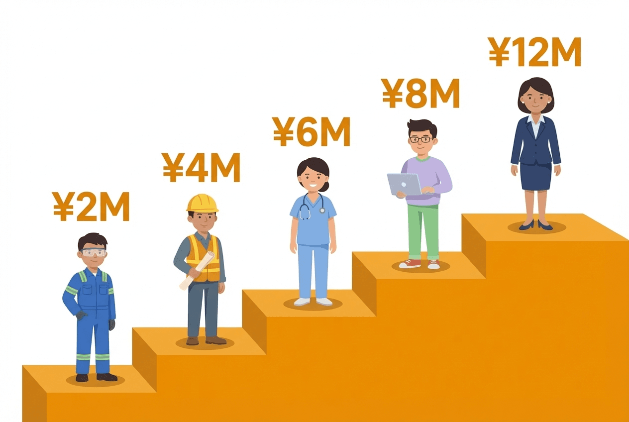 高卒のキャリアパス｜年収とポジション