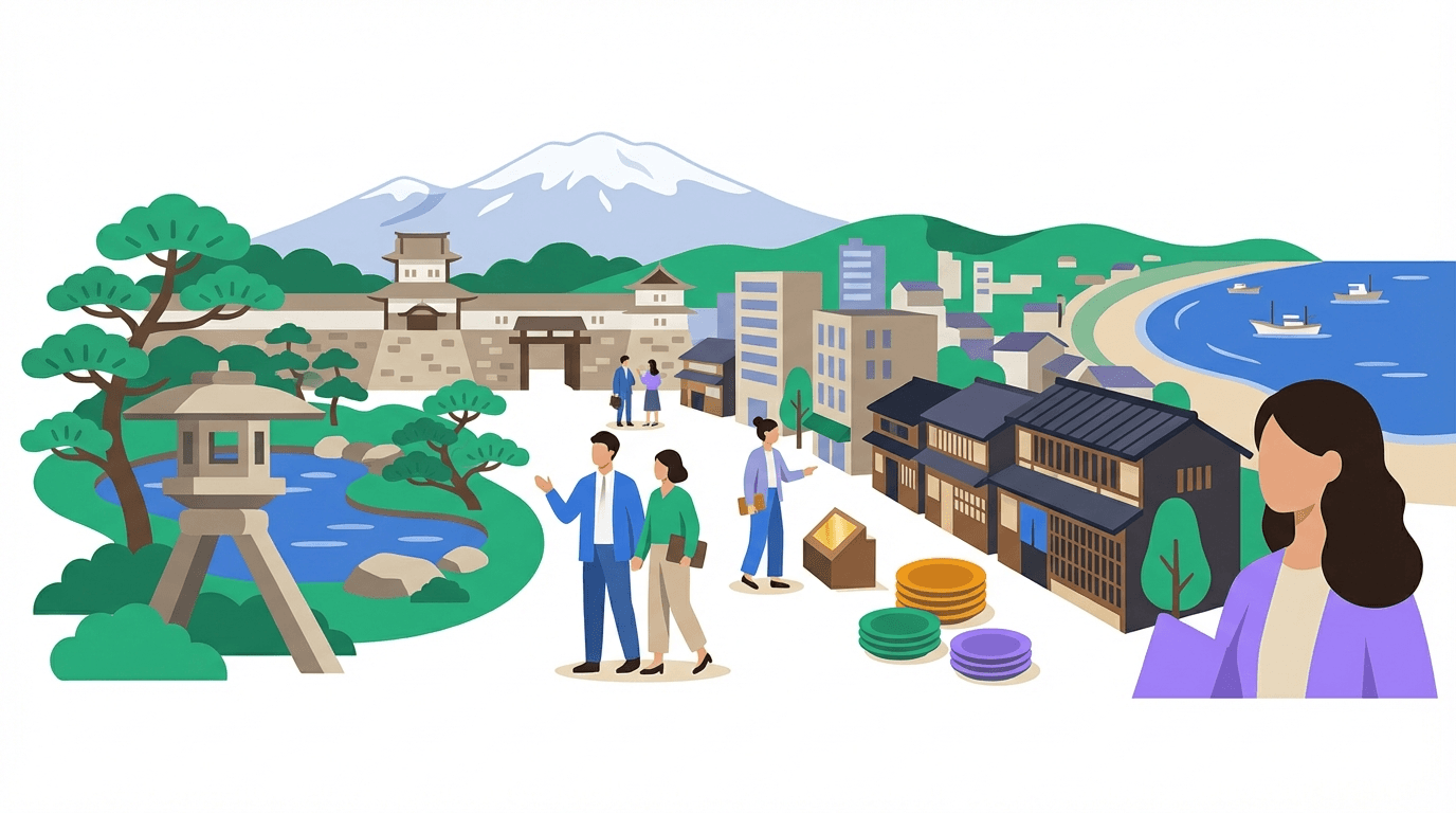 石川県の街並みと伝統工芸