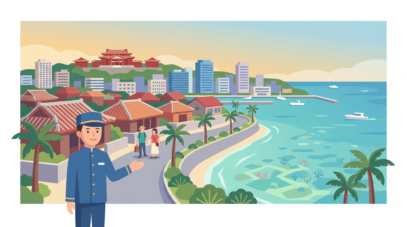 沖縄県の街並み