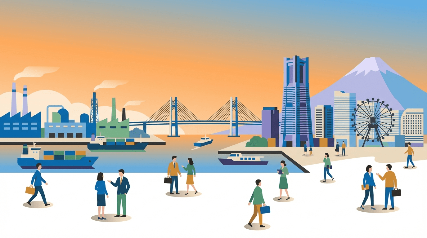 神奈川県の街並み