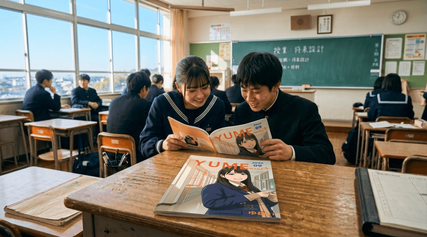 ゆめマガを読む高校生たち