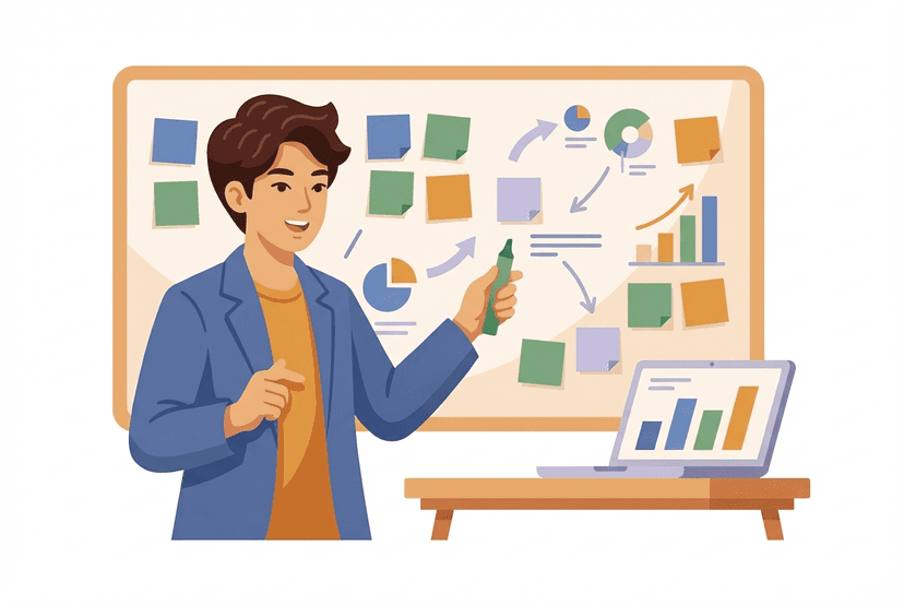 マーケターの仕事イラスト