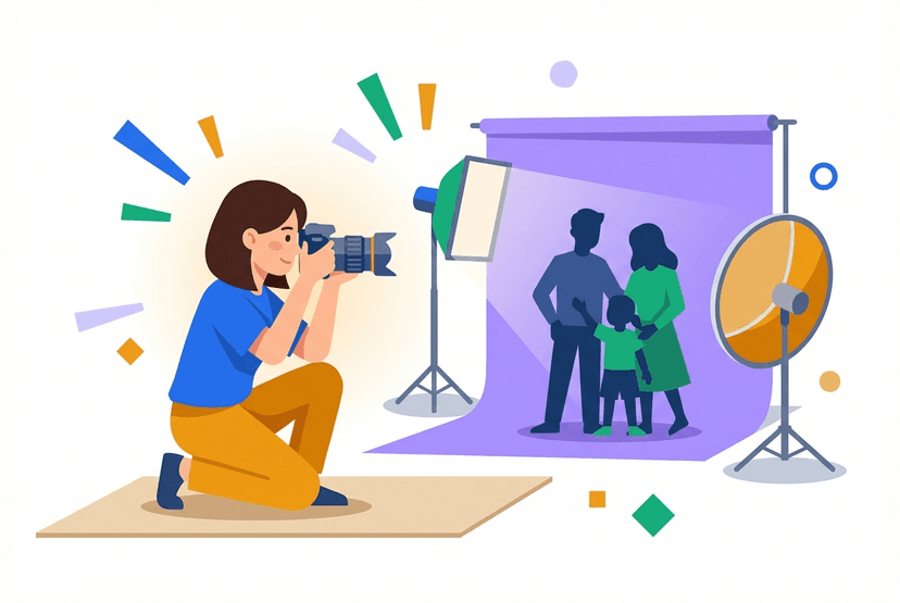 フォトグラファーの仕事イラスト