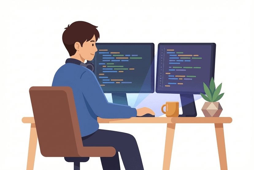 プログラマーの仕事イラスト