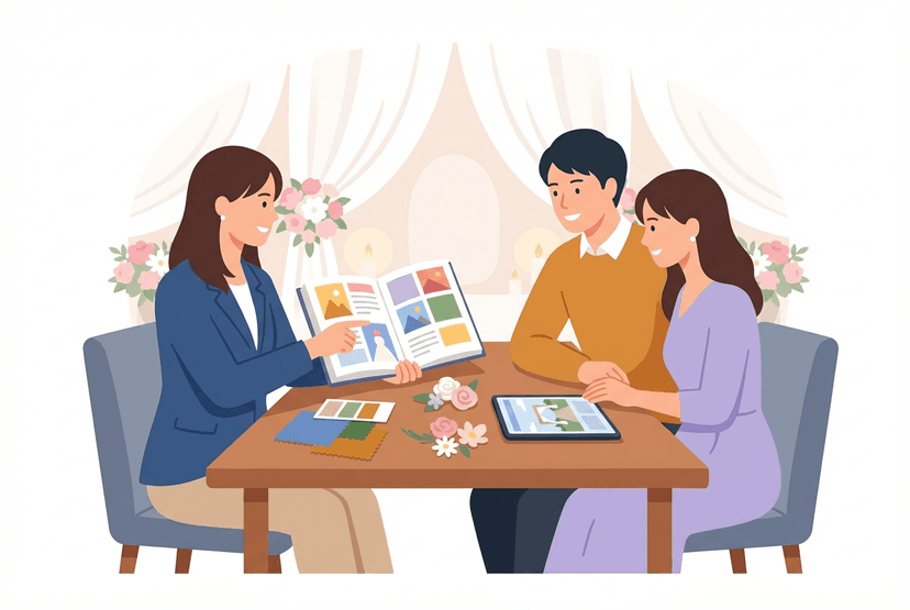 ウェディングプランナーの仕事イラスト