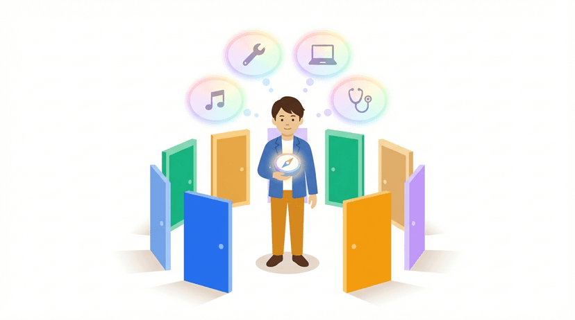 自分を知るイラスト