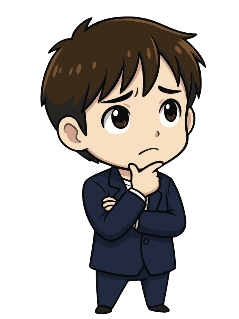 悩むビジネスマン