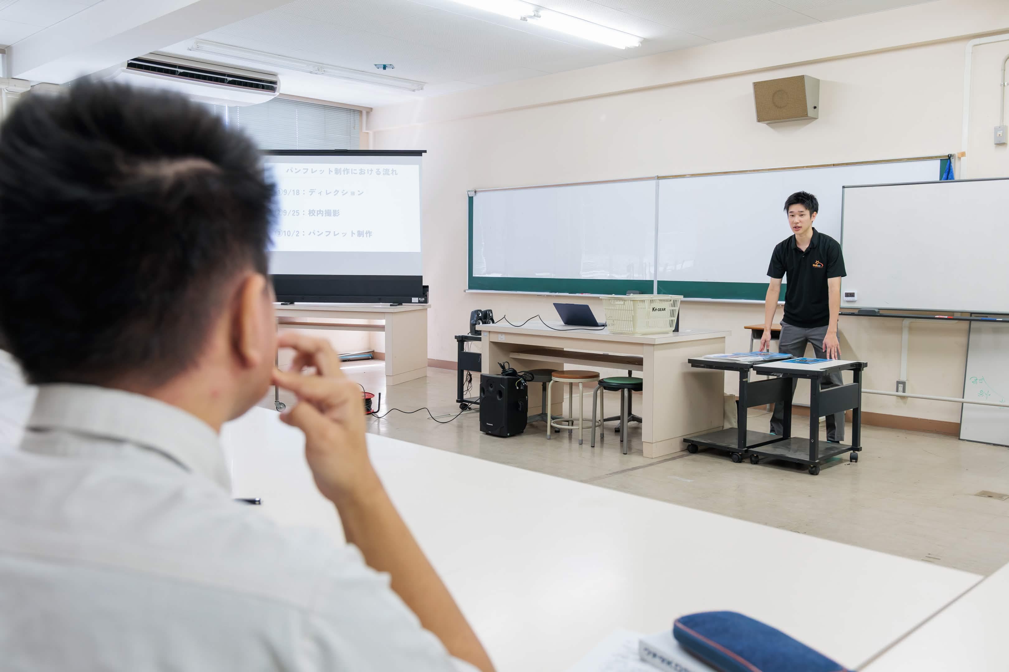 桑名工業高校での後期授業がスタートしました