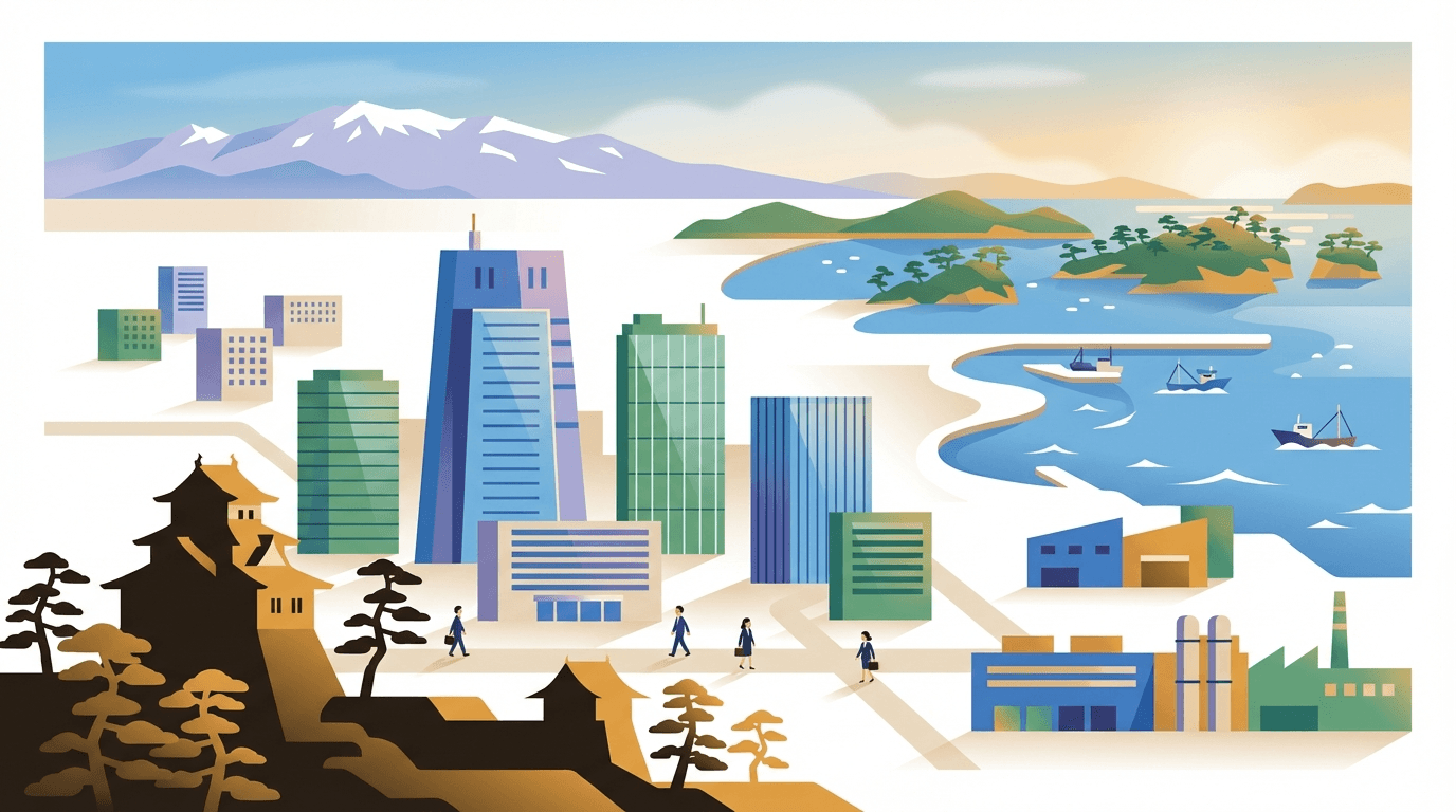 宮城県の街並み