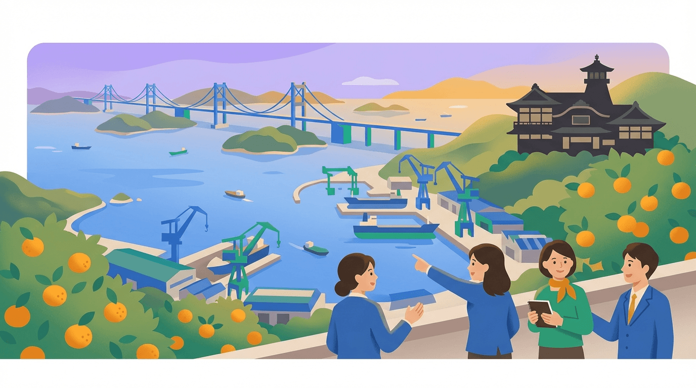 愛媛県の街並み