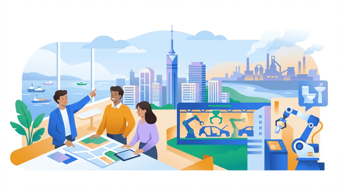 福岡県の街並み