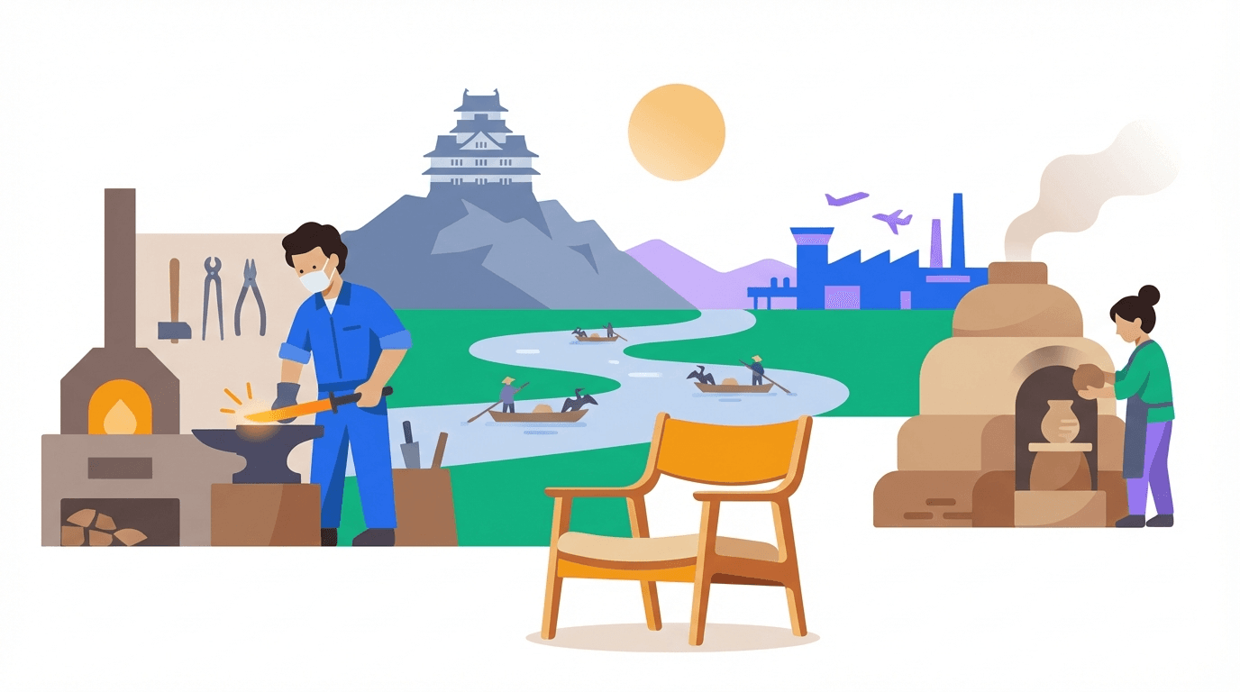 岐阜県の街並み