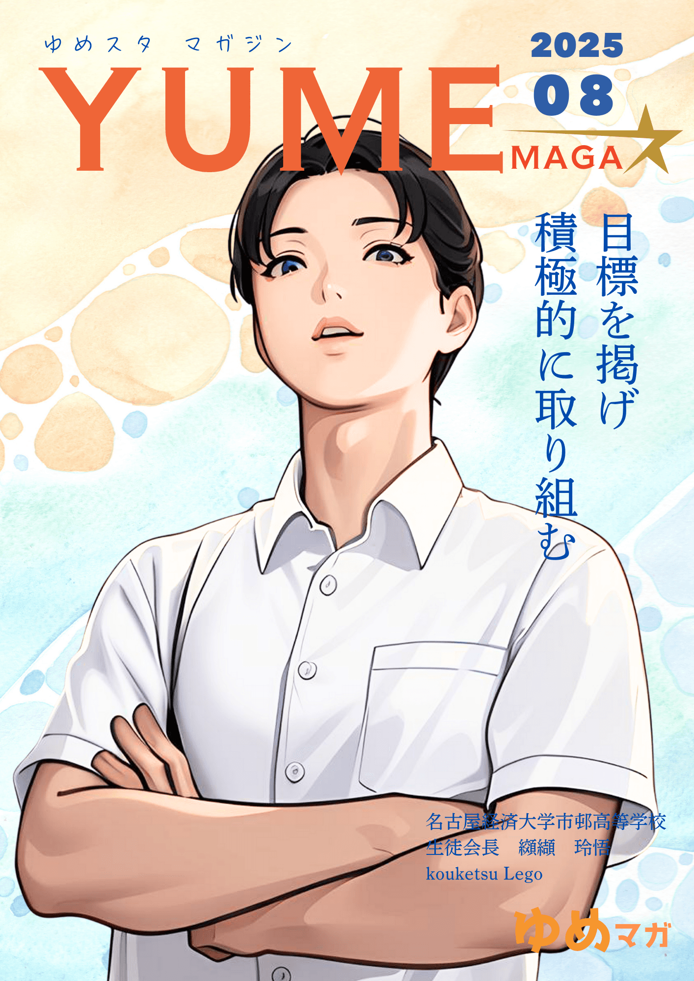 高校生就活情報誌 ゆめマガ 8月号の表紙