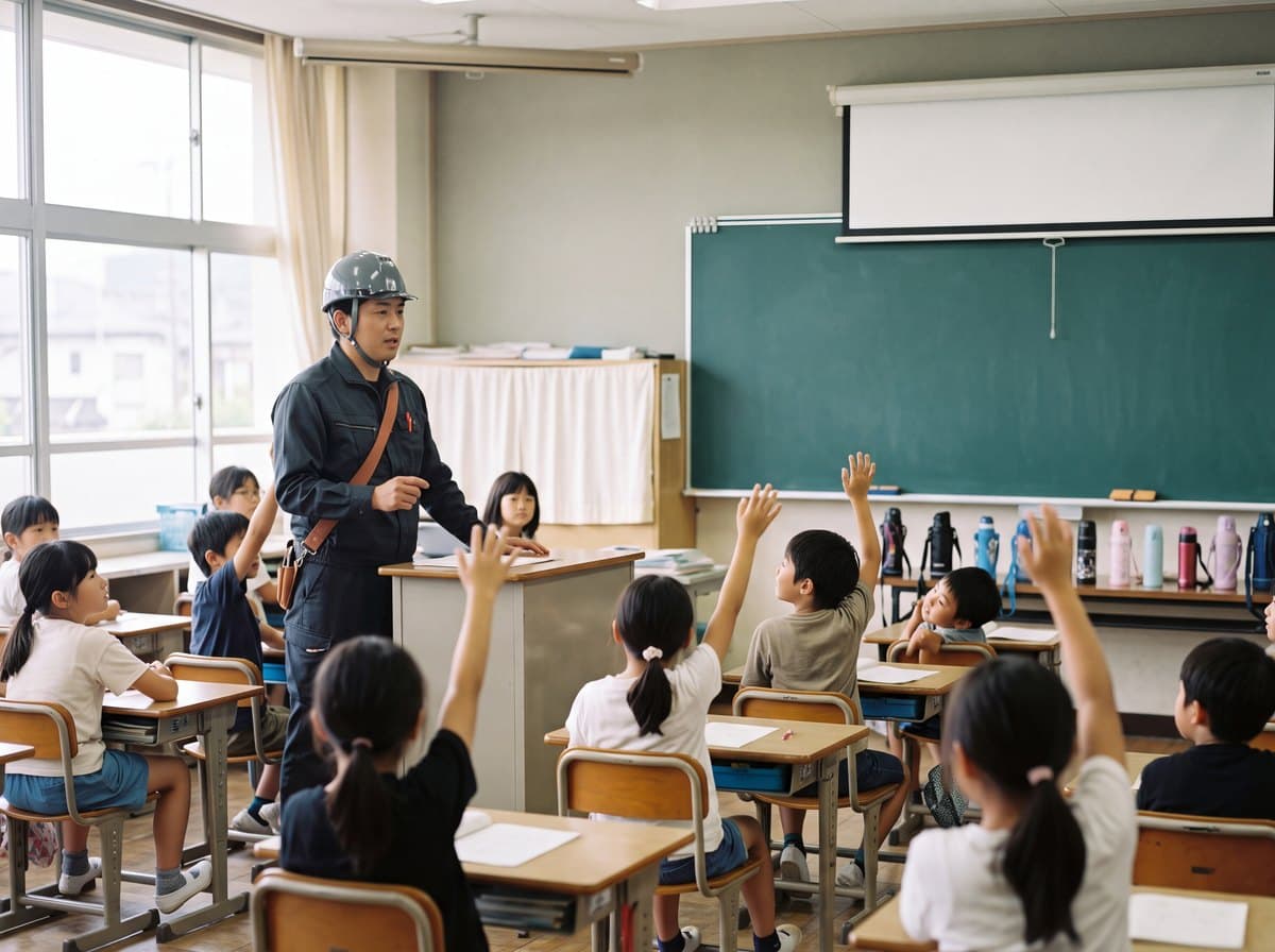 教室での出前授業の様子
