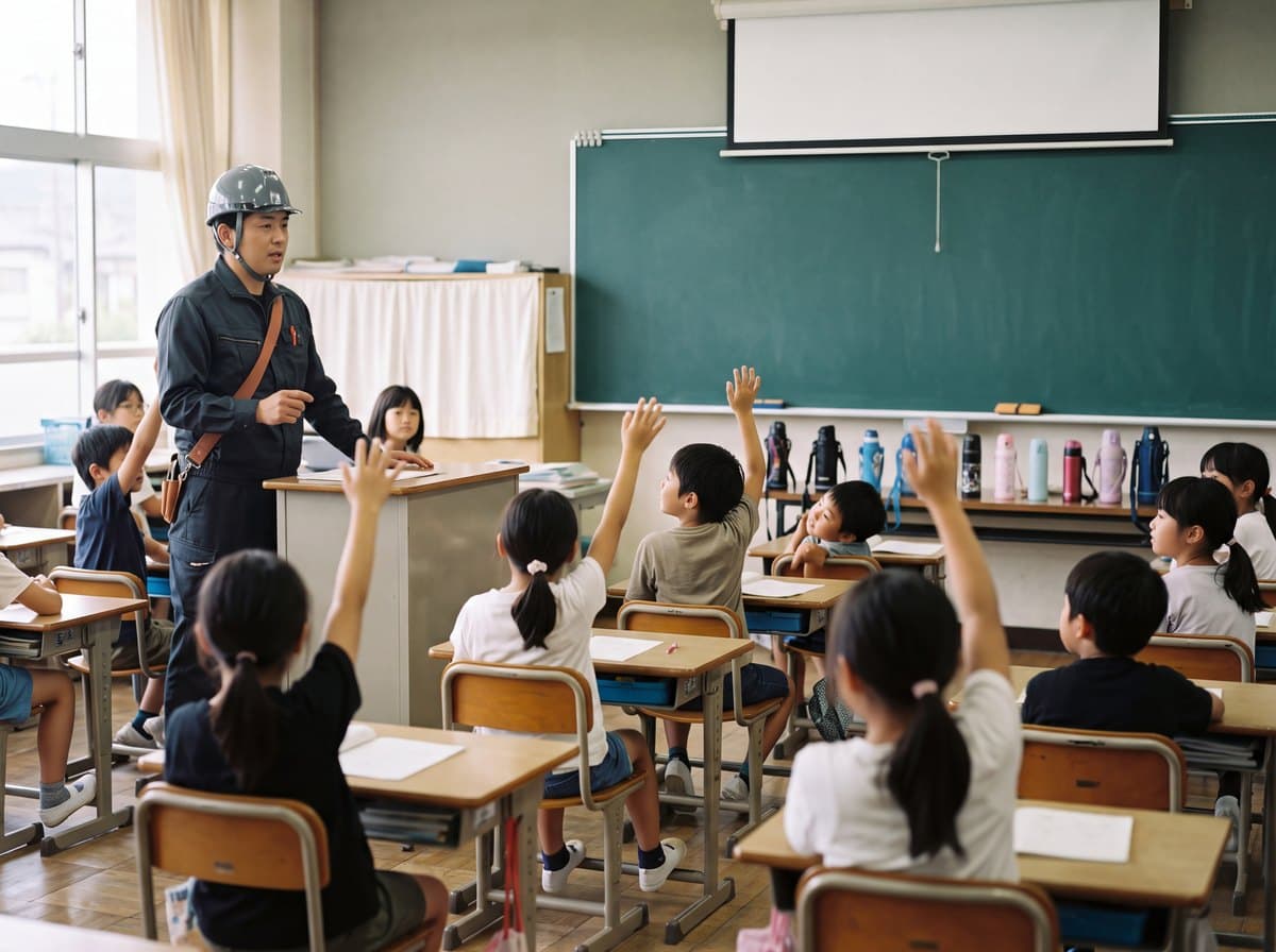 教室での出前授業の様子